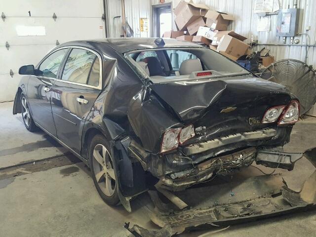 1G1ZC5E08CF333173 - 2012 CHEVROLET MALIBU 1LT BLACK photo 3