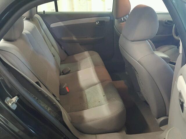 1G1ZC5E08CF333173 - 2012 CHEVROLET MALIBU 1LT BLACK photo 6