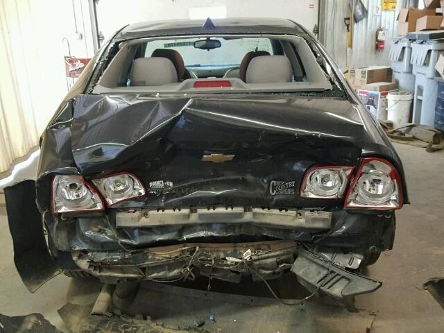 1G1ZC5E08CF333173 - 2012 CHEVROLET MALIBU 1LT BLACK photo 9