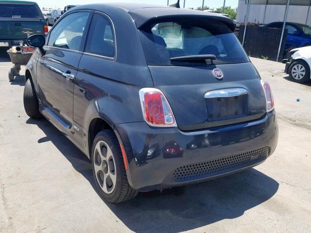 3C3CFFGE1HT611688 - 2017 FIAT 500 ELECTR CHARCOAL photo 3