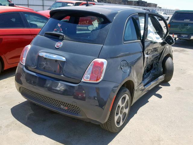 3C3CFFGE1HT611688 - 2017 FIAT 500 ELECTR CHARCOAL photo 4