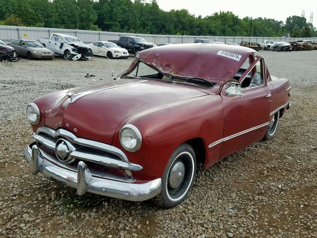 98BA539265 - 1949 FORD SEDAN MAROON photo 2