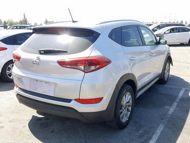 KM8J33A46HU543433 - 2017 HYUNDAI TUCSON LIM SILVER photo 4