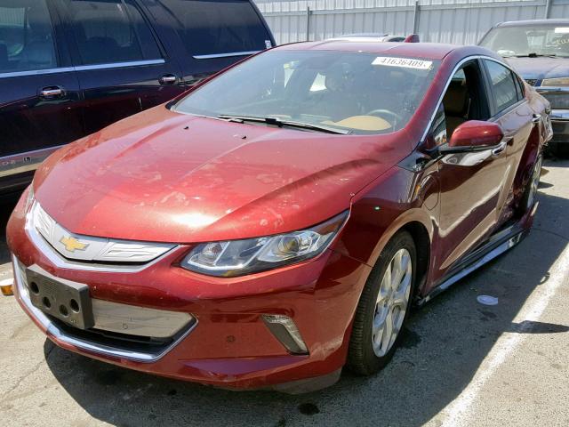 1G1RD6S53HU120329 - 2017 CHEVROLET VOLT PREMI RED photo 2