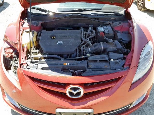 1YVHZ8CH0A5M03113 - 2010 MAZDA 6 I RED photo 7