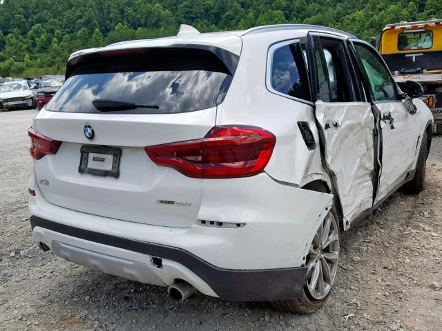 5UXTR9C52JLD71029 - 2018 BMW X3 XDRIVE3 WHITE photo 4