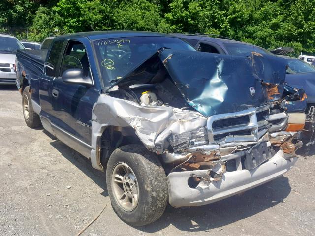 1B7GL22X8XS200361 - 1999 DODGE DAKOTA TURQUOISE photo 1