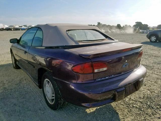 4G1JF32T6VB108296 - 1997 CHEVROLET CAVALIER L PURPLE photo 3