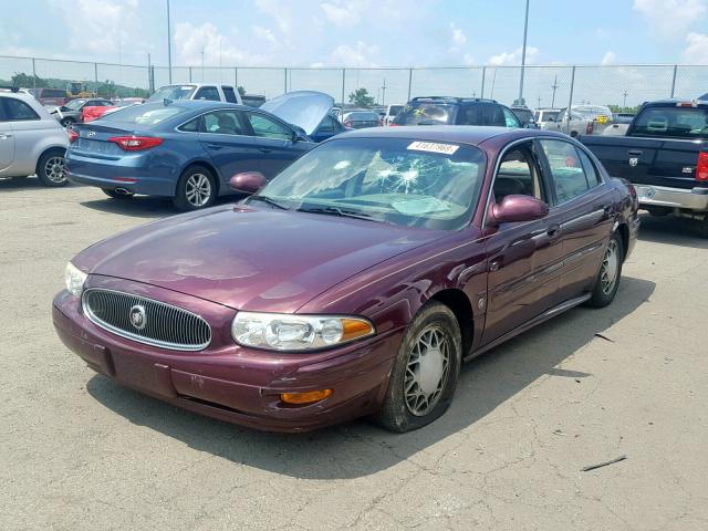 1G4HP52K734135821 - 2003 BUICK LESABRE CU MAROON photo 2