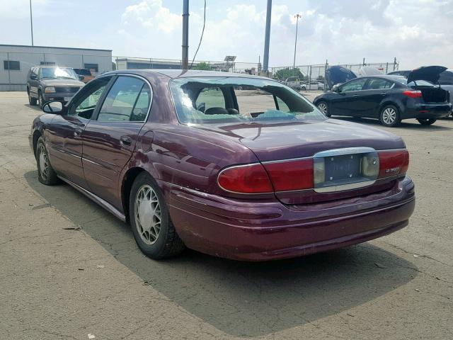 1G4HP52K734135821 - 2003 BUICK LESABRE CU MAROON photo 3