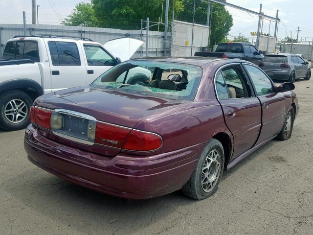 1G4HP52K734135821 - 2003 BUICK LESABRE CU MAROON photo 4