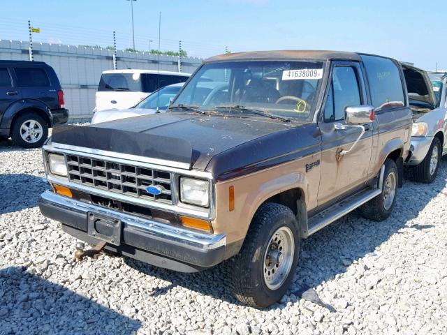 1FMCU14T7JUD22670 - 1988 FORD BRONCO II TAN photo 2