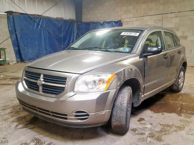 1B3HB28C47D288911 - 2007 DODGE CALIBER BEIGE photo 2