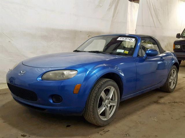 JM1NC25F360116663 - 2006 MAZDA MX-5 MIATA BLUE photo 2