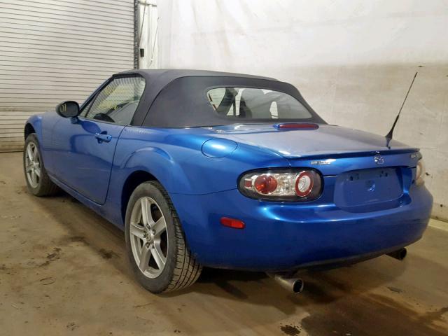 JM1NC25F360116663 - 2006 MAZDA MX-5 MIATA BLUE photo 3