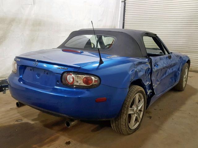 JM1NC25F360116663 - 2006 MAZDA MX-5 MIATA BLUE photo 4