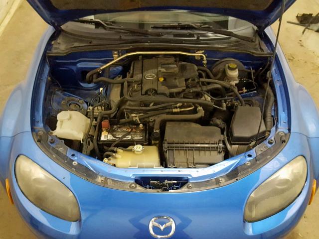 JM1NC25F360116663 - 2006 MAZDA MX-5 MIATA BLUE photo 7