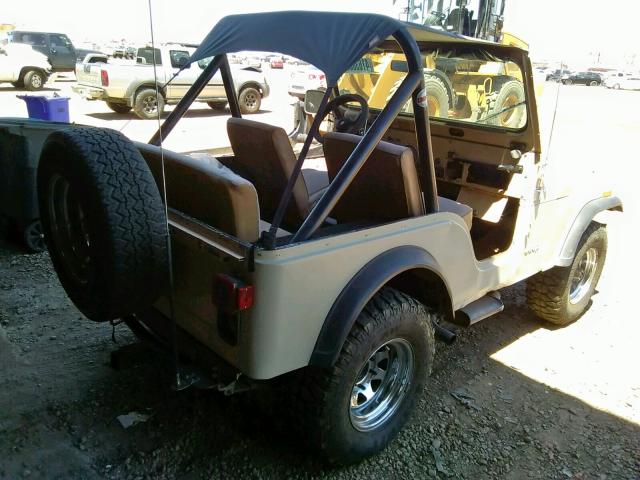 1JCHM85E3BT024920 - 1981 JEEP JEEP CJ5 TAN photo 4