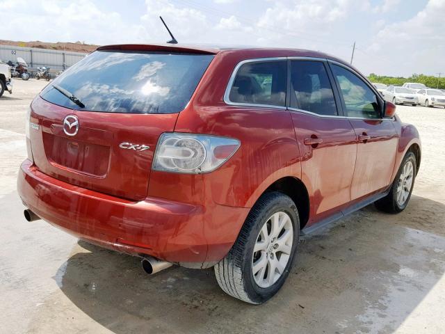 JM3ER293280190620 - 2008 MAZDA CX-7 BURGUNDY photo 4