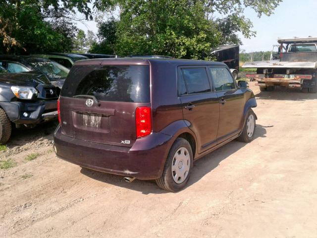 JTLKE50E581010522 - 2008 TOYOTA SCION XB იასამნისფერი ფოტო 4