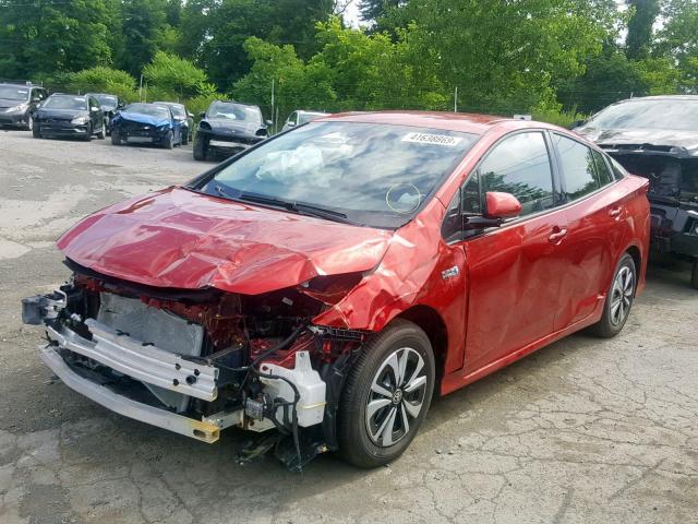 JTDKARFP3J3099766 - 2018 TOYOTA PRIUS PRIM 红色 照片 2
