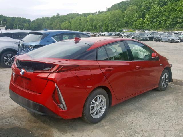 JTDKARFP3J3099766 - 2018 TOYOTA PRIUS PRIM 红色 照片 4