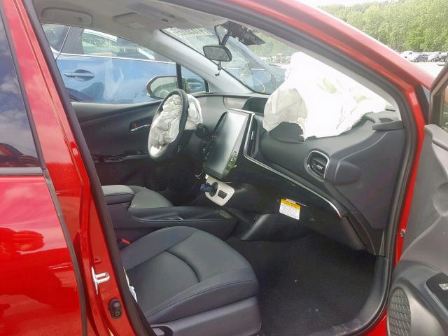 JTDKARFP3J3099766 - 2018 TOYOTA PRIUS PRIM 红色 照片 5