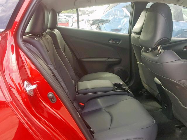 JTDKARFP3J3099766 - 2018 TOYOTA PRIUS PRIM 红色 照片 6