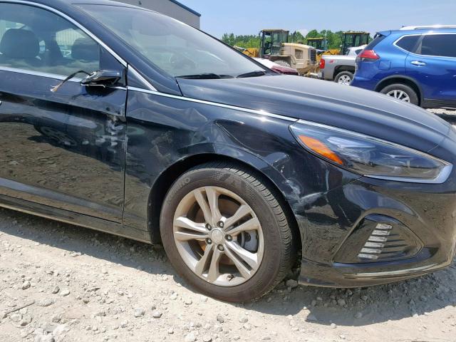 5NPE34AF5JH720258 - 2018 HYUNDAI SONATA SPO BLACK photo 9