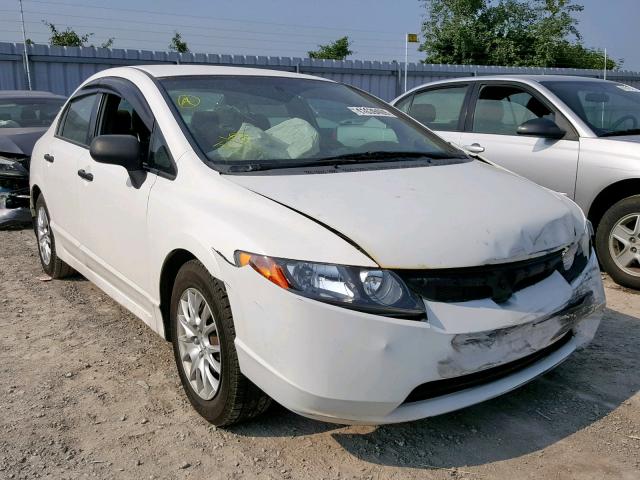 2HGFA162X8H100427 - 2008 HONDA CIVIC DX WHITE photo 1