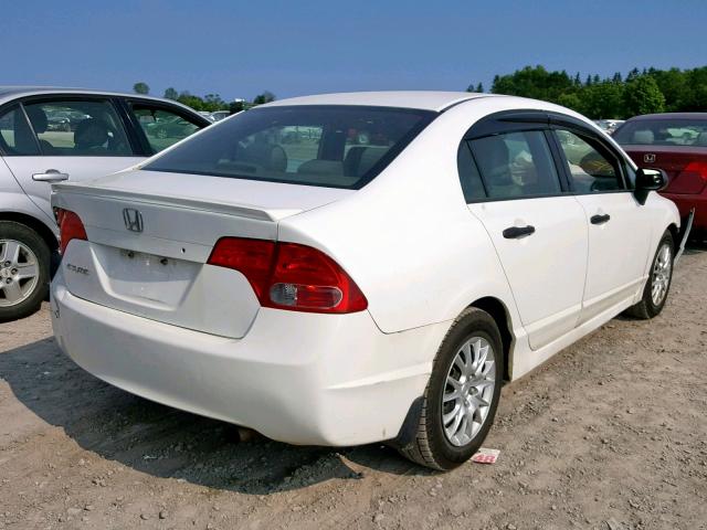 2HGFA162X8H100427 - 2008 HONDA CIVIC DX WHITE photo 4