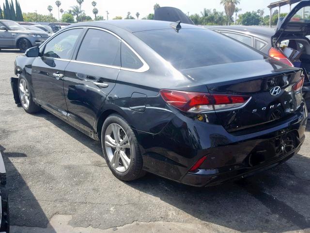 5NPE34AF1JH693057 - 2018 HYUNDAI SONATA SPO BLACK photo 3