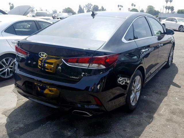 5NPE34AF1JH693057 - 2018 HYUNDAI SONATA SPO BLACK photo 4