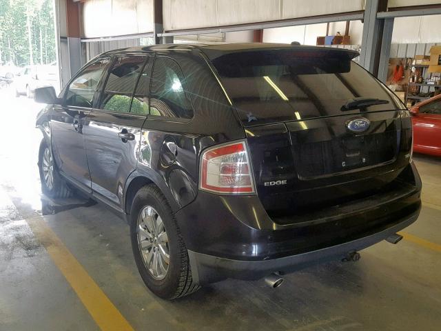 2FMDK39C77BA76233 - 2007 FORD EDGE SEL P BLACK photo 3