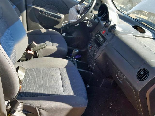 KL1TD56646B527411 - 2006 CHEVROLET AVEO BASE Сұр фото 5
