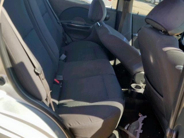 KL1TD56646B527411 - 2006 CHEVROLET AVEO BASE Сұр фото 6