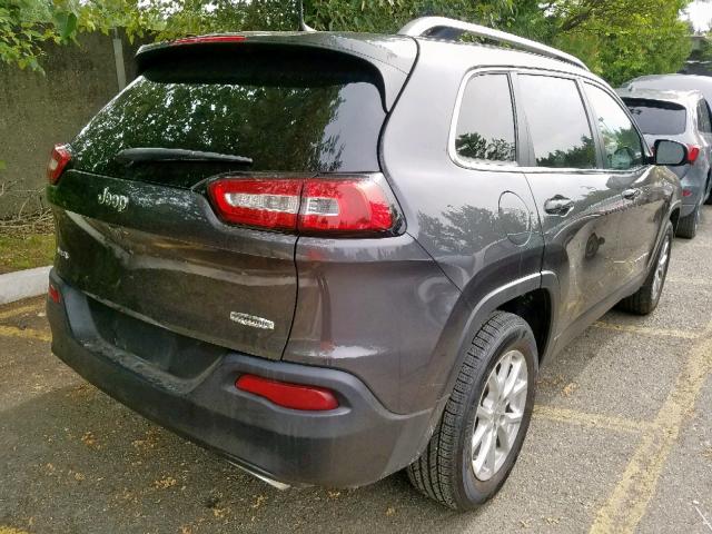 1C4PJMCS4GW210219 - 2016 JEEP CHEROKEE L CHARCOAL photo 4