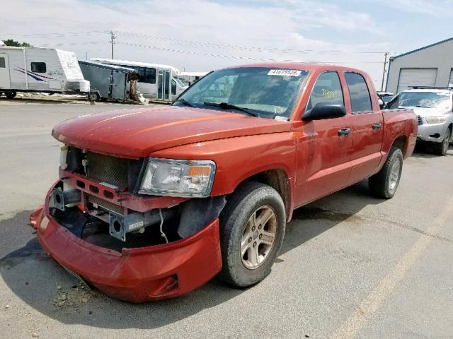 1D7HE68K98S537016 - 2008 DODGE DAKOTA SPO RED photo 2