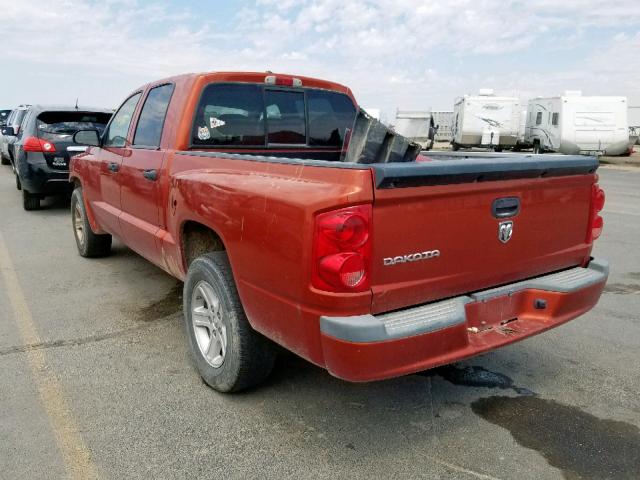 1D7HE68K98S537016 - 2008 DODGE DAKOTA SPO RED photo 3