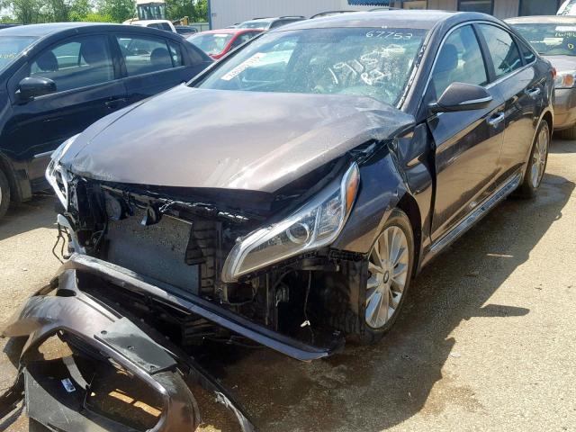 5NPE34AF1FH237048 - 2015 HYUNDAI SONATA SPO CHARCOAL photo 2