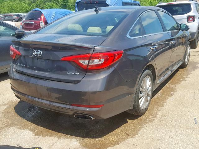 5NPE34AF1FH237048 - 2015 HYUNDAI SONATA SPO CHARCOAL photo 4