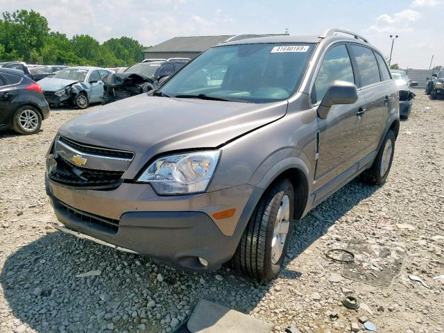 3GNAL2EKXCS562381 - 2012 CHEVROLET CAPTIVA SP BROWN photo 2