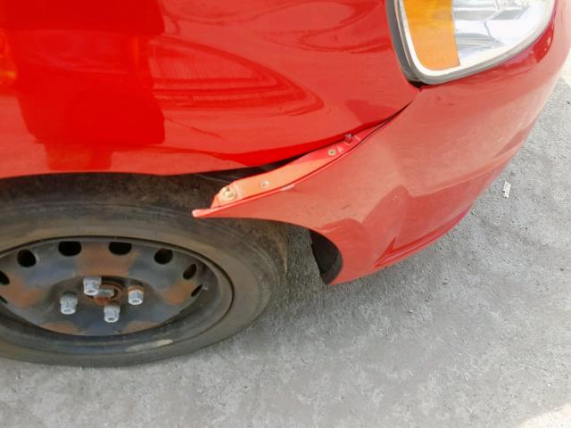 KL1TD56617B184896 - 2007 CHEVROLET AVEO BASE წითელი ფოტო 9