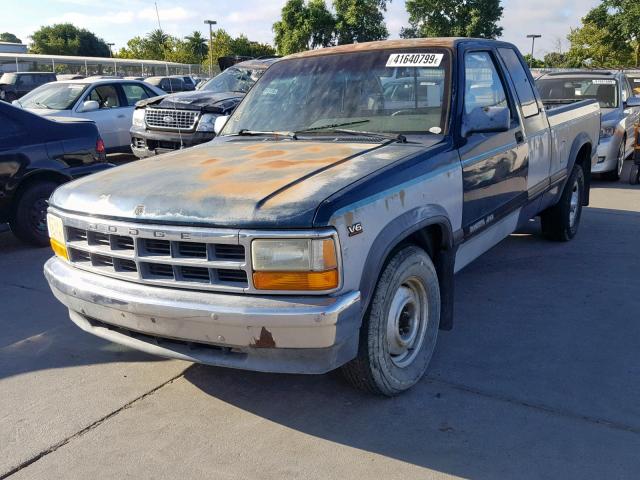 1B7GL23X3RS582672 - 1994 DODGE DAKOTA GREEN photo 2