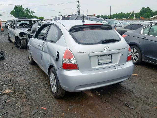 KMHCM3ACXAU159237 - 2010 HYUNDAI ACCENT BLU SILVER photo 3