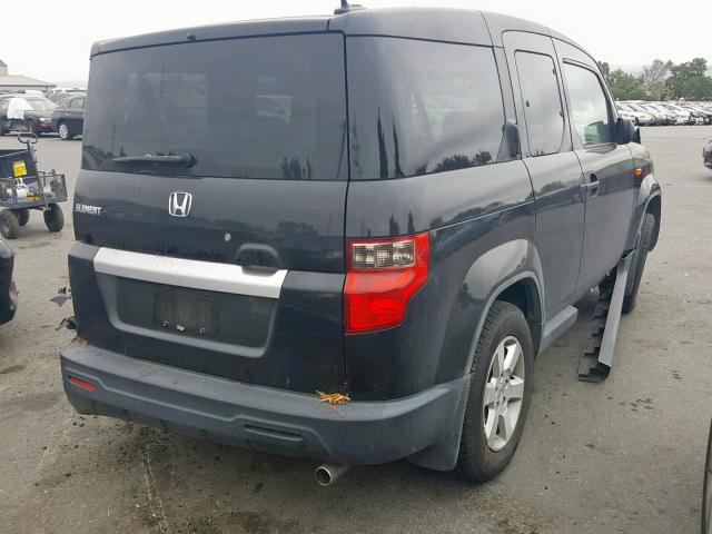 5J6YH1H72AL000174 - 2010 HONDA ELEMENT EX BLACK photo 4