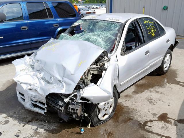 1G1JC524227458456 - 2002 CHEVROLET CAVALIER B SILVER photo 2