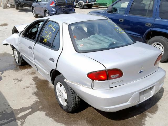 1G1JC524227458456 - 2002 CHEVROLET CAVALIER B SILVER photo 3