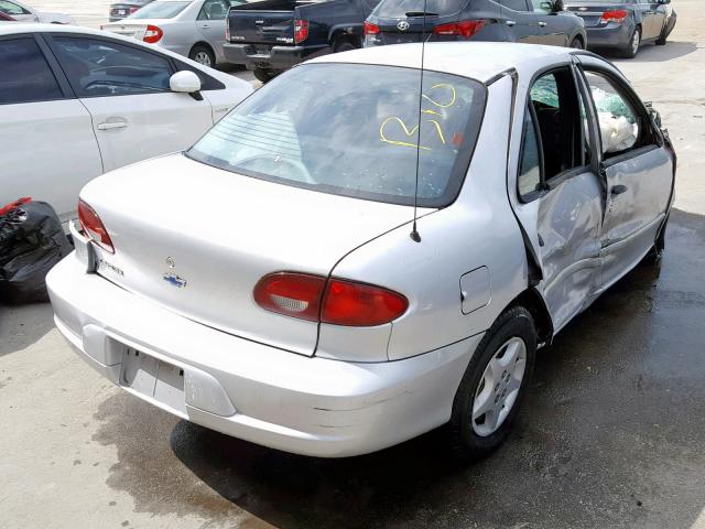 1G1JC524227458456 - 2002 CHEVROLET CAVALIER B SILVER photo 4