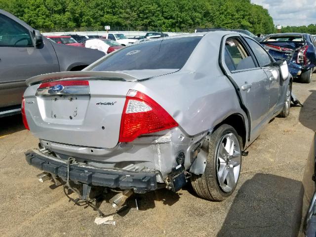 3FAHP0KC5BR289732 - 2011 FORD FUSION SPO SILVER photo 4